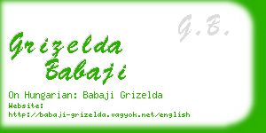 grizelda babaji business card